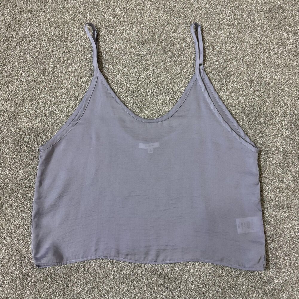 Talula Tank Womens Small Purple Scoop Neck Adjustable Cami Crop Aritzia Dainty
